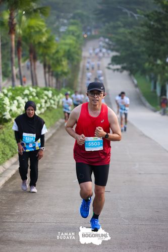 Race photo from Taman Budaya x BOGORUN 2025