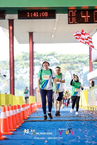 Race photo from BAF LIONS RUN 2024