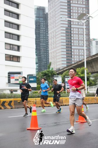 Race photo from Smartfren Run 2024
