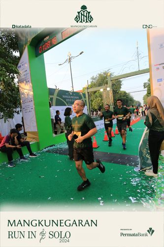 Race photo from Mangkunegaran Run 2024