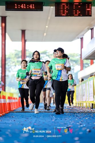 Race photo from BAF LIONS RUN 2024