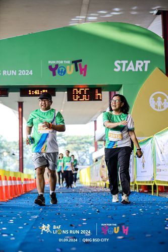Race photo from BAF LIONS RUN 2024