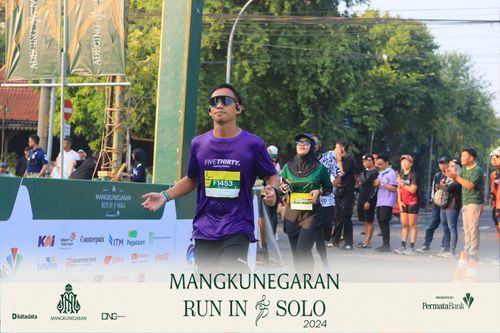 Race photo from Mangkunegaran Run 2024