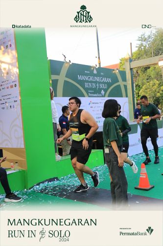 Race photo from Mangkunegaran Run 2024