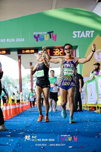 Race photo from BAF LIONS RUN 2024