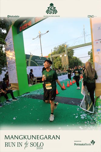 Race photo from Mangkunegaran Run 2024