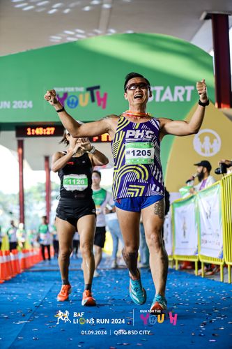 Race photo from BAF LIONS RUN 2024