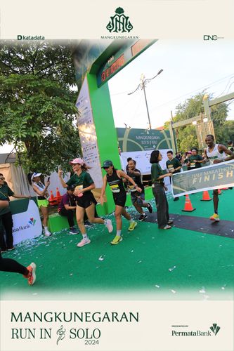 Race photo from Mangkunegaran Run 2024