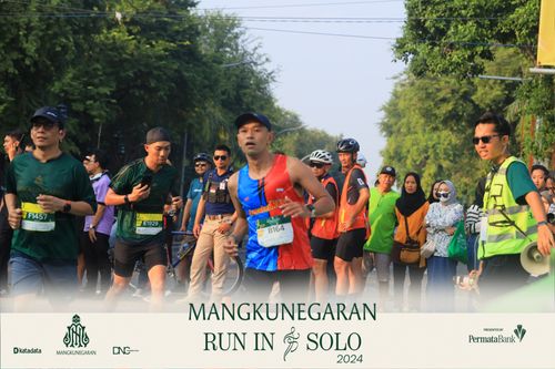 Race photo from Mangkunegaran Run 2024
