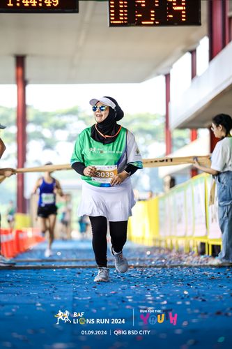 Race photo from BAF LIONS RUN 2024
