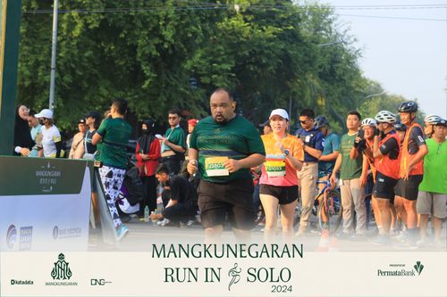 Race photo from Mangkunegaran Run 2024