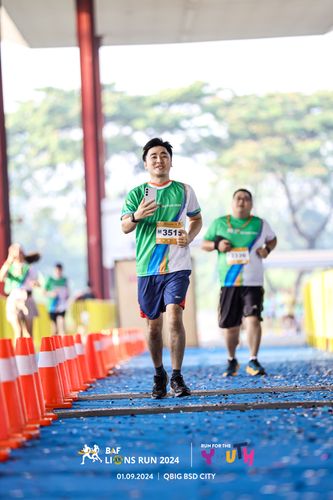 Race photo from BAF LIONS RUN 2024