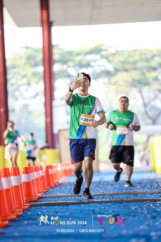 Race photo from BAF LIONS RUN 2024