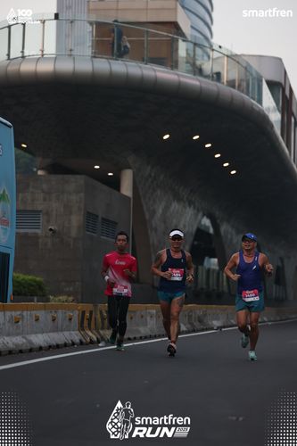 Race photo from Smartfren Run 2025 
