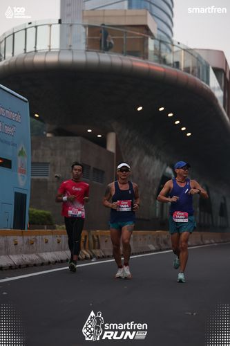 Race photo from Smartfren Run 2025 