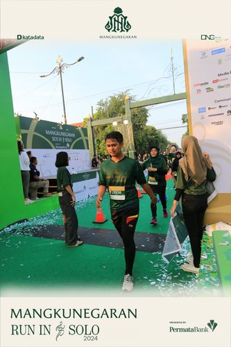 Race photo from Mangkunegaran Run 2024
