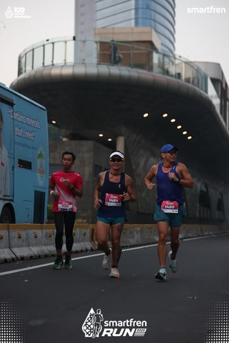 Race photo from Smartfren Run 2025 