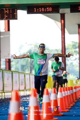 Race photo from BAF LIONS RUN 2024