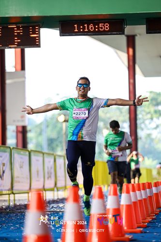 Race photo from BAF LIONS RUN 2024