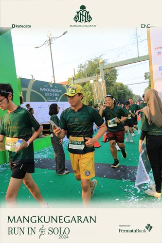 Race photo from Mangkunegaran Run 2024