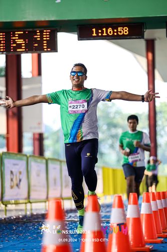 Race photo from BAF LIONS RUN 2024