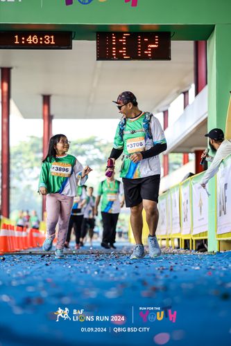 Race photo from BAF LIONS RUN 2024