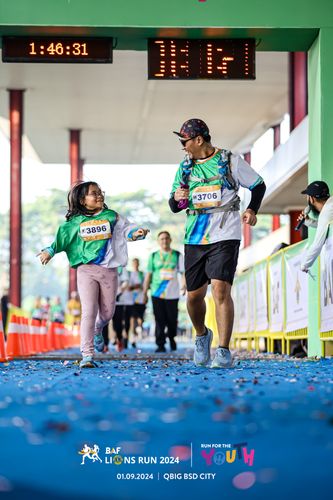 Race photo from BAF LIONS RUN 2024