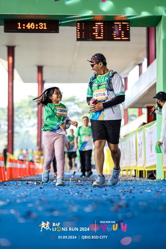 Race photo from BAF LIONS RUN 2024