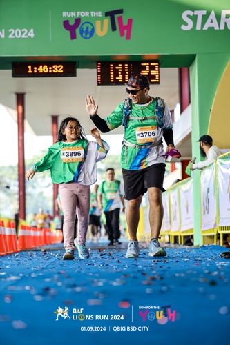 Race photo from BAF LIONS RUN 2024