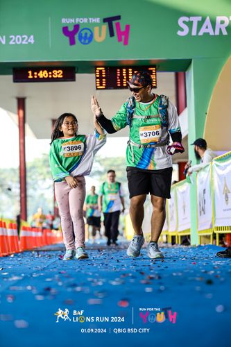 Race photo from BAF LIONS RUN 2024