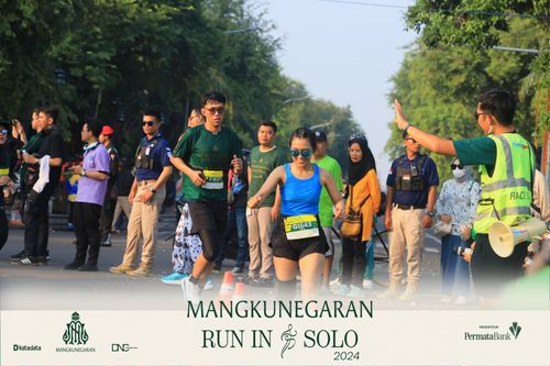 Race photo from Mangkunegaran Run 2024