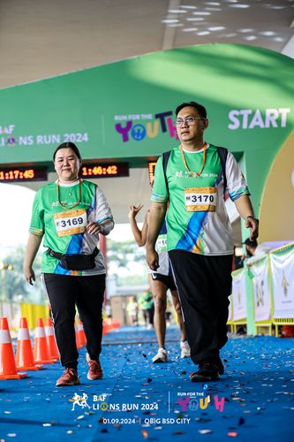 Race photo from BAF LIONS RUN 2024