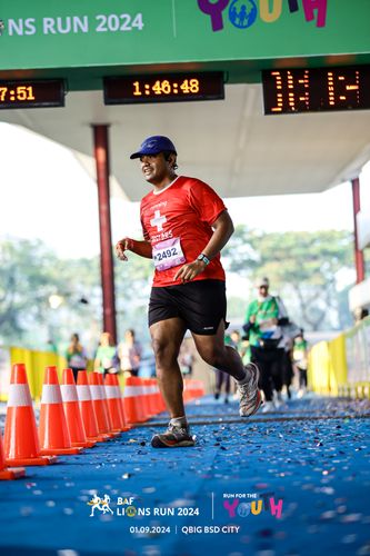 Race photo from BAF LIONS RUN 2024