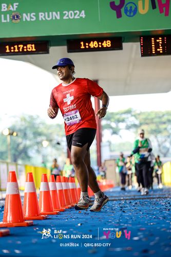 Race photo from BAF LIONS RUN 2024