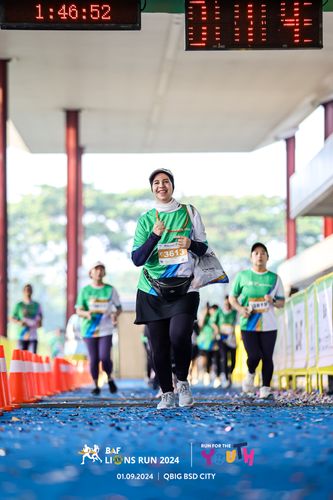 Race photo from BAF LIONS RUN 2024
