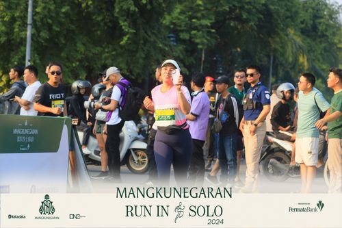Race photo from Mangkunegaran Run 2024