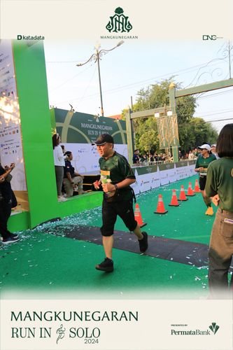 Race photo from Mangkunegaran Run 2024