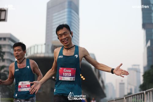 Race photo from Smartfren Run 2025 