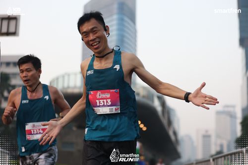 Race photo from Smartfren Run 2025 