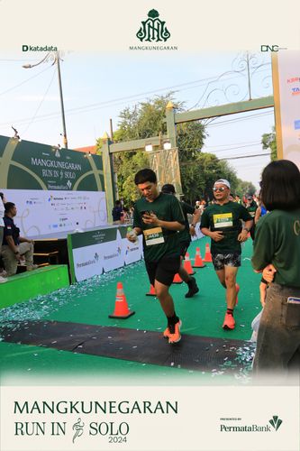 Race photo from Mangkunegaran Run 2024