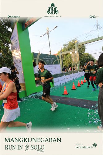 Race photo from Mangkunegaran Run 2024