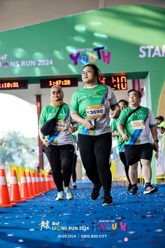 Race photo from BAF LIONS RUN 2024
