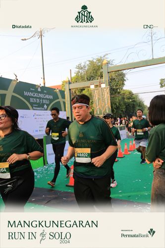 Race photo from Mangkunegaran Run 2024