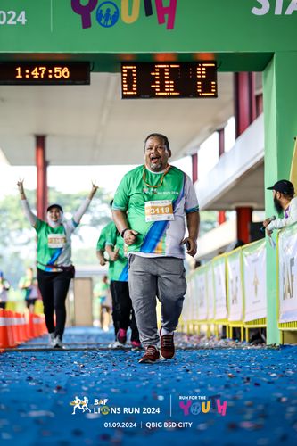 Race photo from BAF LIONS RUN 2024