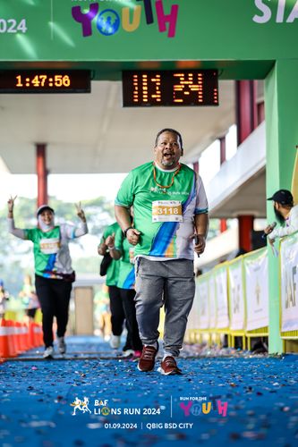 Race photo from BAF LIONS RUN 2024