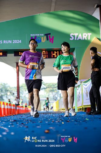 Race photo from BAF LIONS RUN 2024