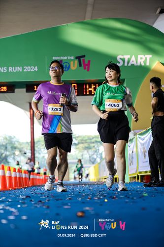 Race photo from BAF LIONS RUN 2024