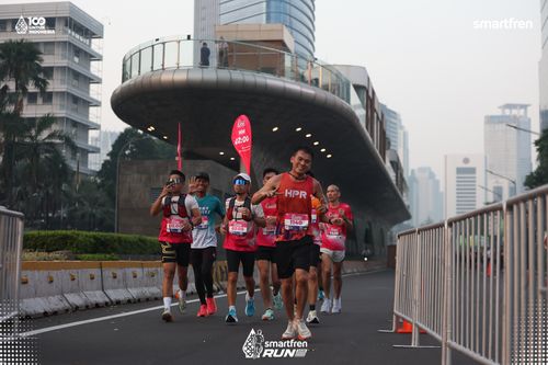 Race photo from Smartfren Run 2025 