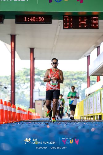 Race photo from BAF LIONS RUN 2024