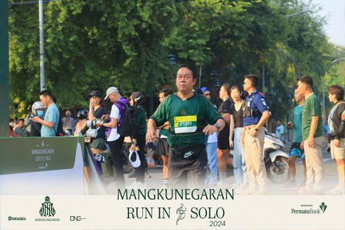 Race photo from Mangkunegaran Run 2024